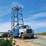 Replica of historic Creeds Hill Lookout Tower being constructed in Frisco