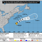 Rough surf, high risk of rip currents continue along Outer Banks; Tropical Storm Dexter forms way offshore
