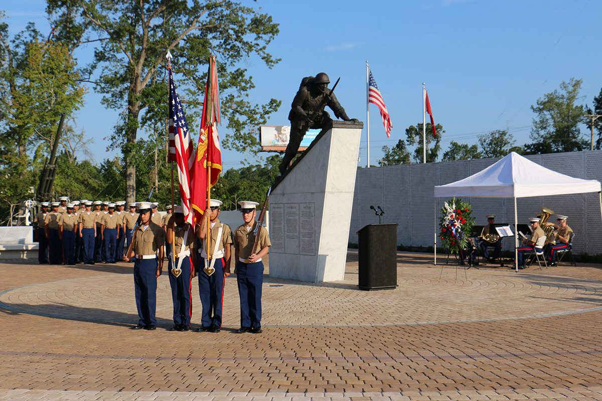 The National Montford Point Marine Association's annual Montford Point Marines Day Ceremony is set for 8 a.m. Friday at the memorial in Lejeune Memorial Gardens, Montford Landing Road. Photo: City of Jacksonville