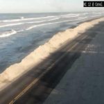 Ocean overwash reported ahead of Saturday evening’s high tide
