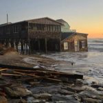 Ocean overwash reported on Sunday morning