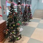 Cape Hatteras Secondary School foyer becomes “Winter Wonderland” for annual Trees for the Community project